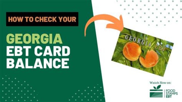 How Do I Track My Ebt Card In The Mail Georgia